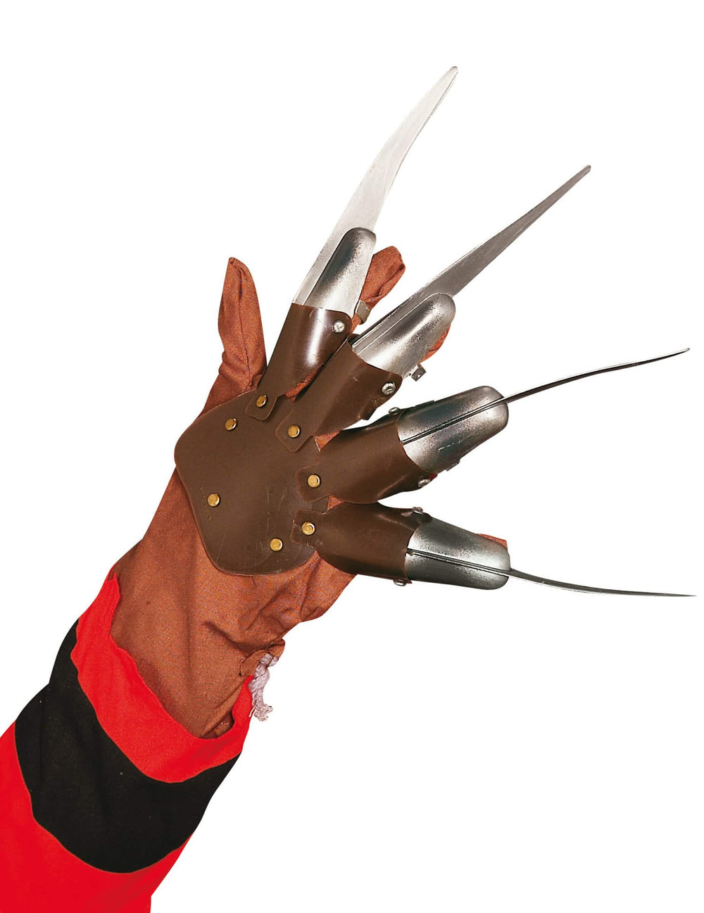 Klasična Freddy Krueger™ rukavica za odrasle smeđa sa srebrnim kandžama