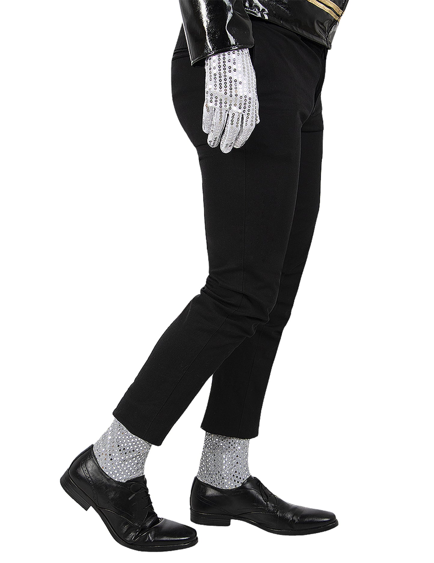 Gant et chaussettes de Michael Jackson pour adulte argentés à paillettes