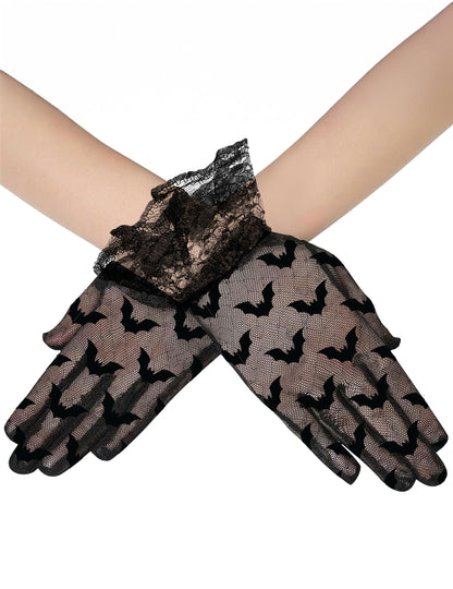 Gants courts à chauve-souris adulte