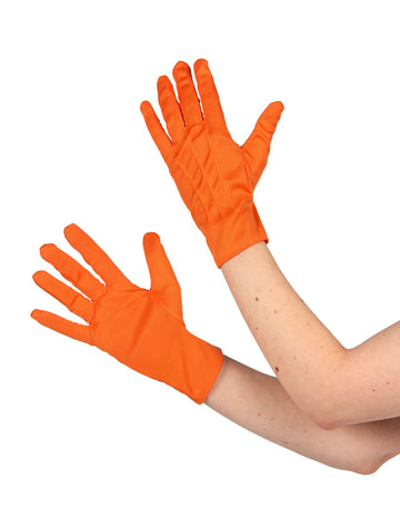 Kratke narančaste rukavice za odrasle