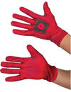 Gants Deadpool™ pour adulte rouges avec motif noir sur la paume