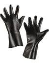 Gants faux cuir pour enfant noirs