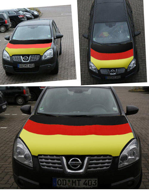 Navlaka za poklopac motora s njemačkom zastavom crno-crveno-zlatna 