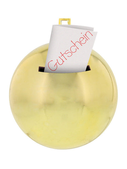 Božićna kuglica 'Für Dich' zlatne boje 7 cm DE 