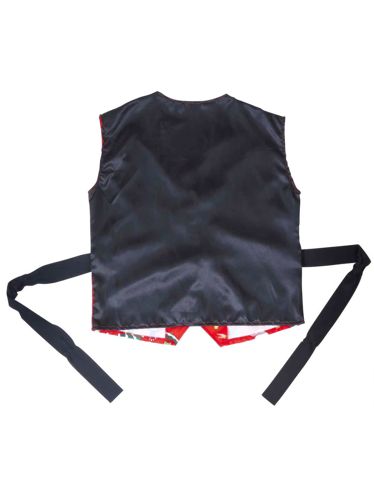 Crveni prsluk za odrasle s božićnim uzorcima