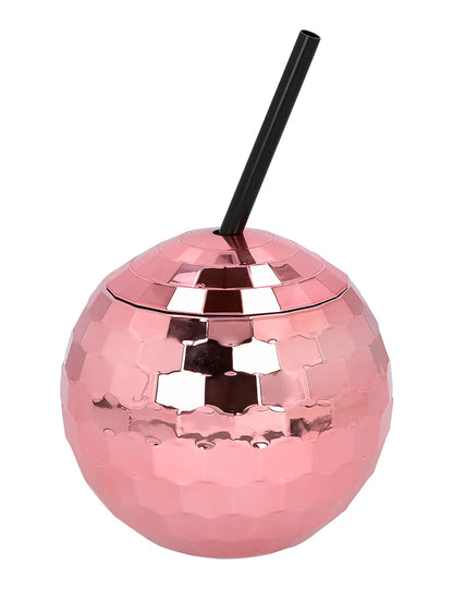 Vue de face du gobelet boule disco pour fête
