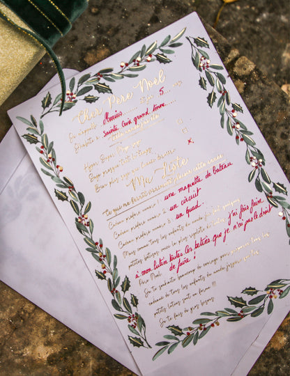 Veliko pismo Djedu Mjezmu s omotnicom Chic Chic 21 x 28,5 cm