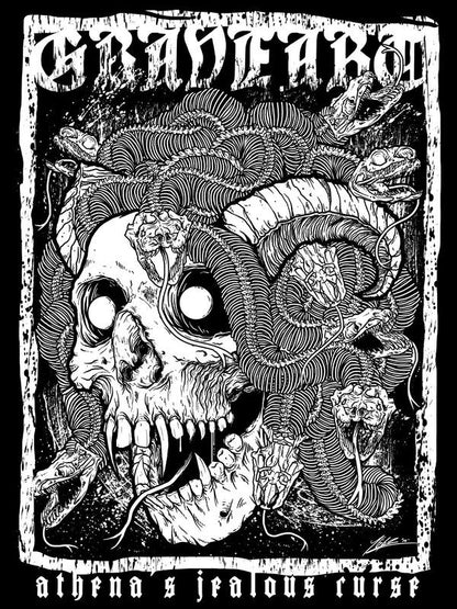 Crni top s printom lubanje za žene