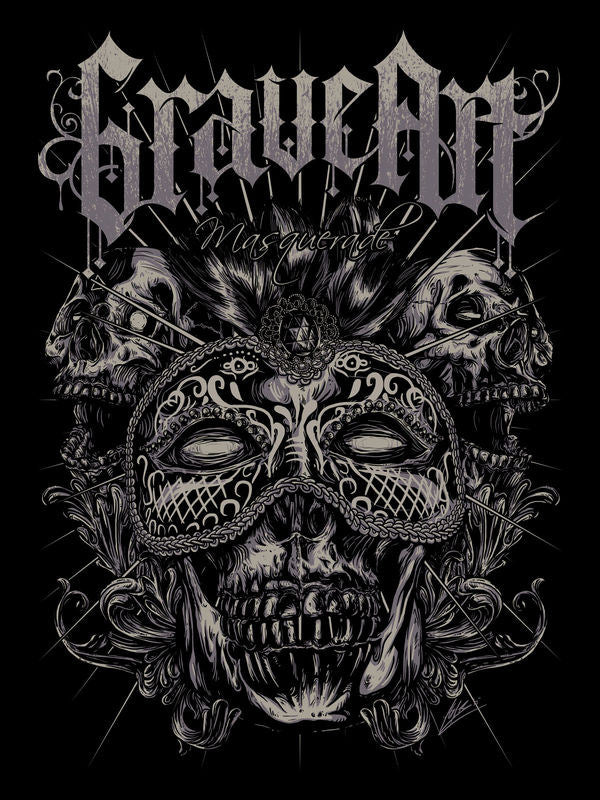 GraveArt Masquerade Girlie majica crna 