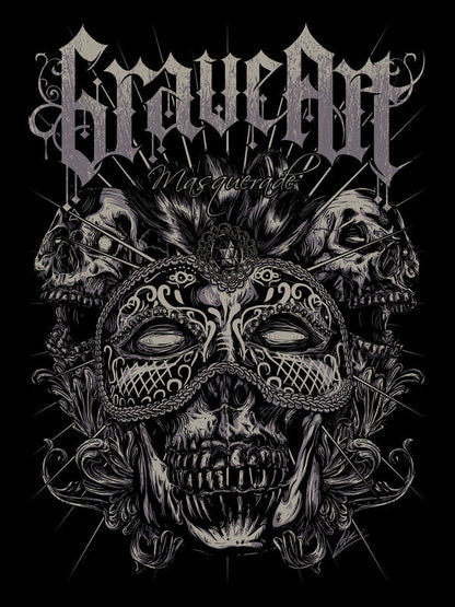 GraveArt Masquerade Girlie majica crna 