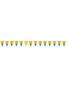 Guirlande à fanions Happy Birthday Minions pour enfant jaune et bleue