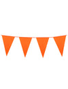 Guirlande à fanions orange pour décoration de 10 mètres