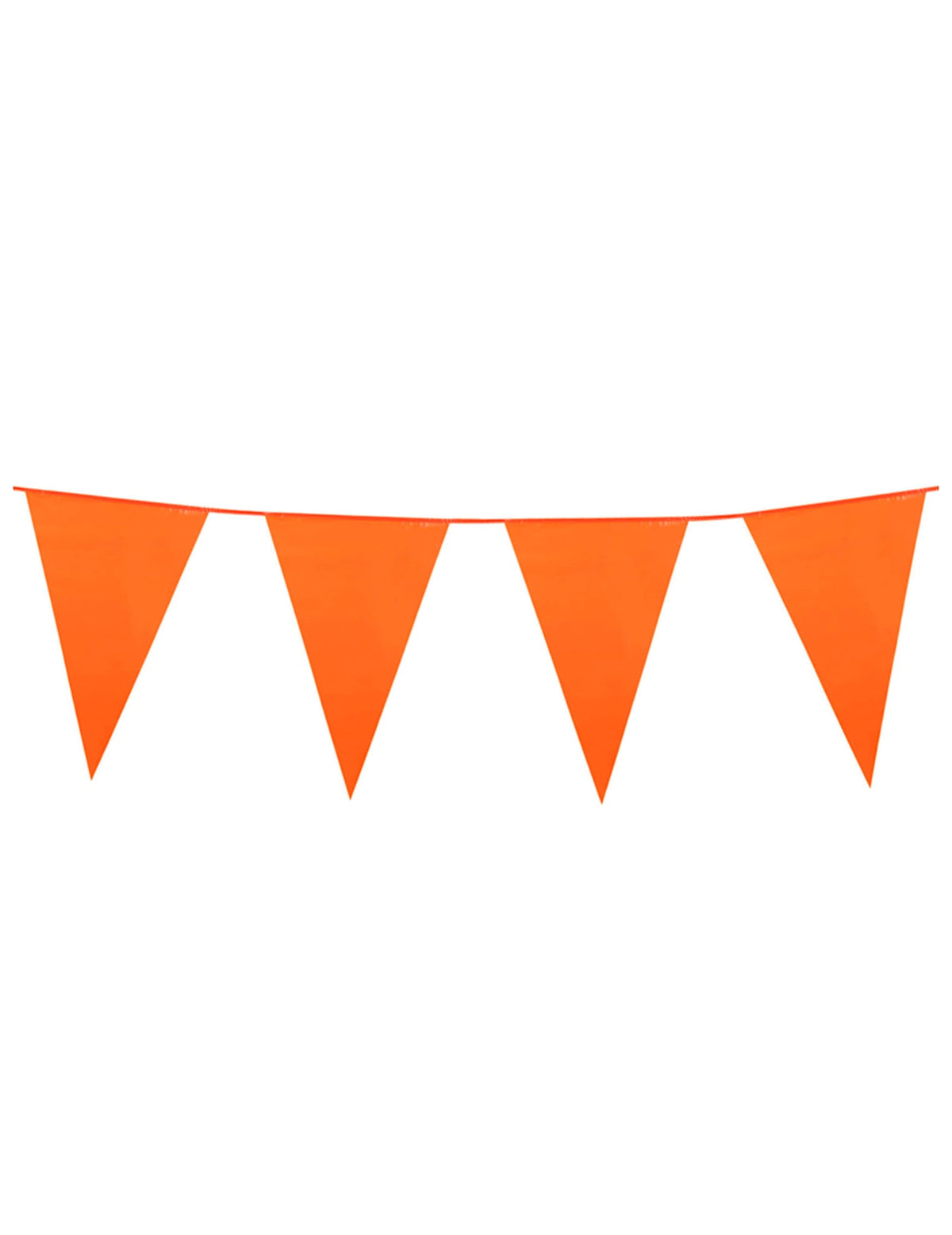 Guirlande à fanions orange pour décoration de 10 mètres