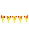 Guirlande de fanions drapeaux espagnols pour fête rouge et jaune
