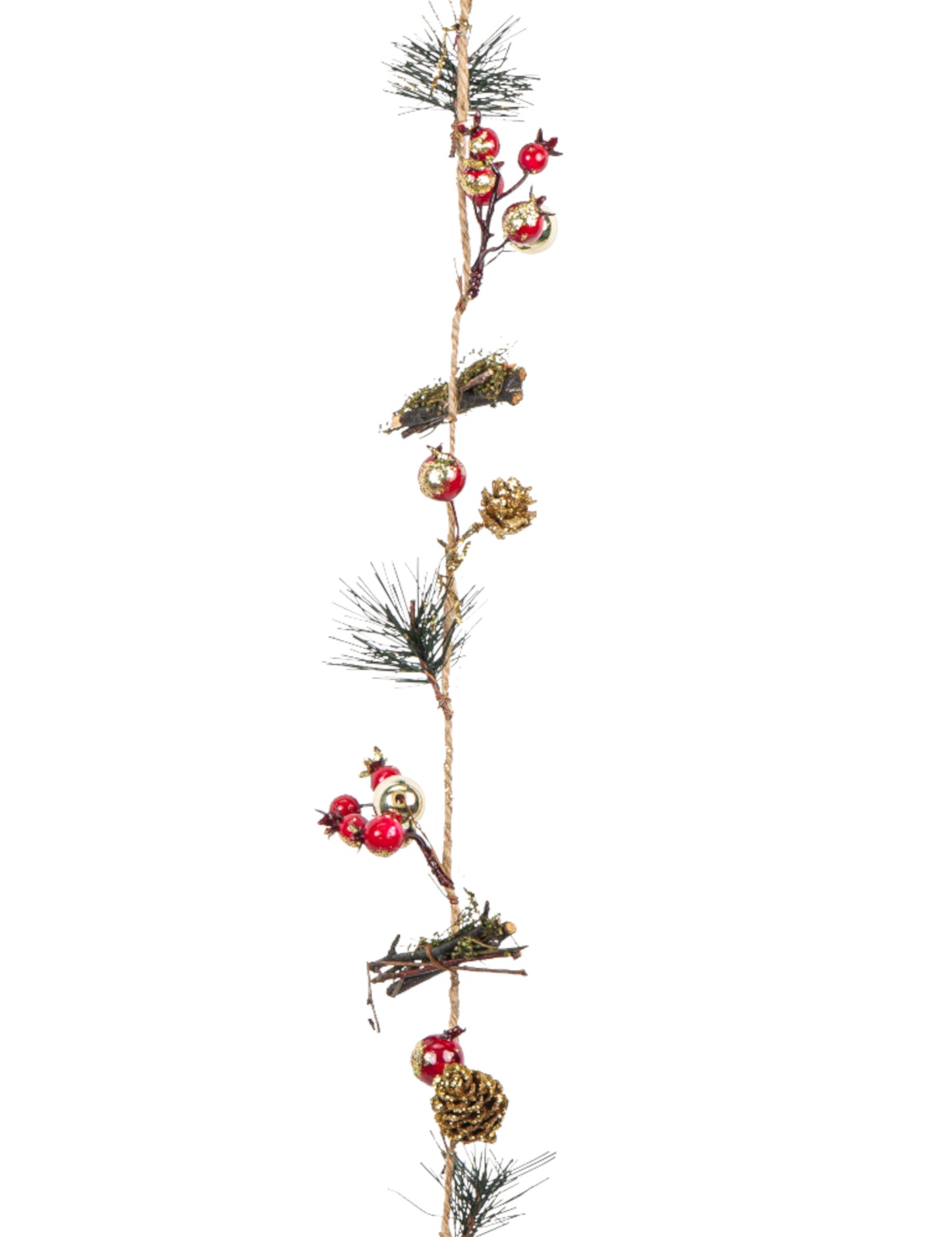 Vijenac od češera i bobica 120 cm 