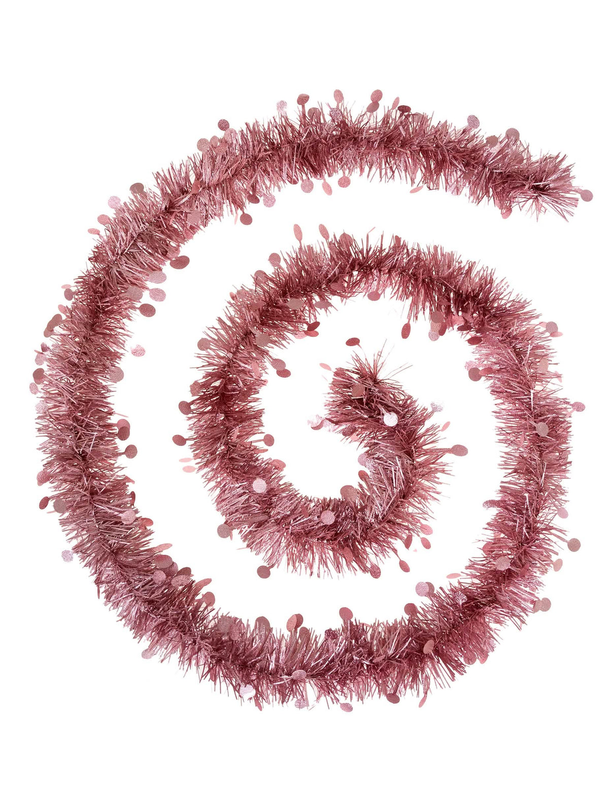 Spiralno omotavanje božićne girlande od bora