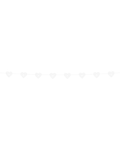 Bijela jezgra od čipke Garland 8 cm x 1,8 m