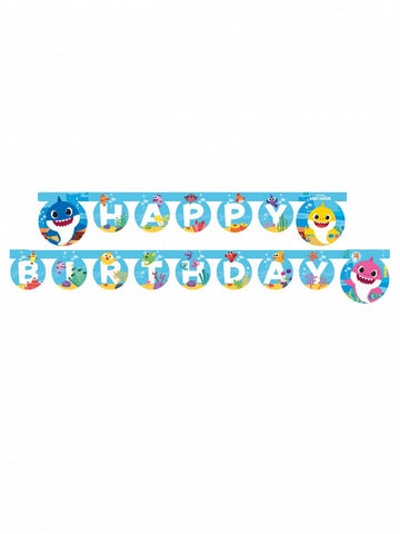 Sretan rođendan beba morski pas 2 m papirnati vijenac