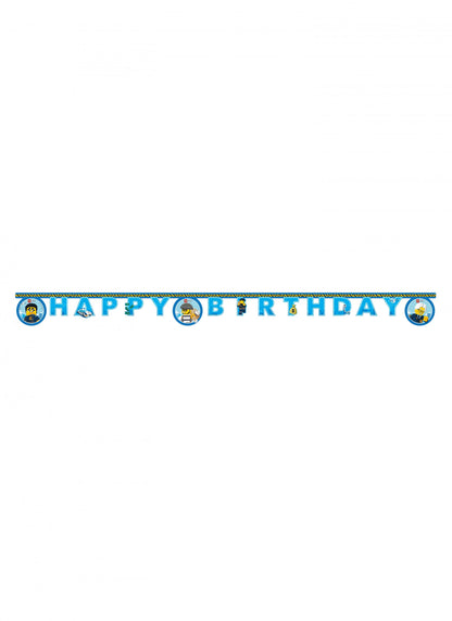 Papirnata girlanda Happy Birthday Lego City™ 2 m 