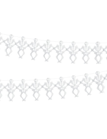 3m bijele papirnate girlande od kostura za Noć vještica