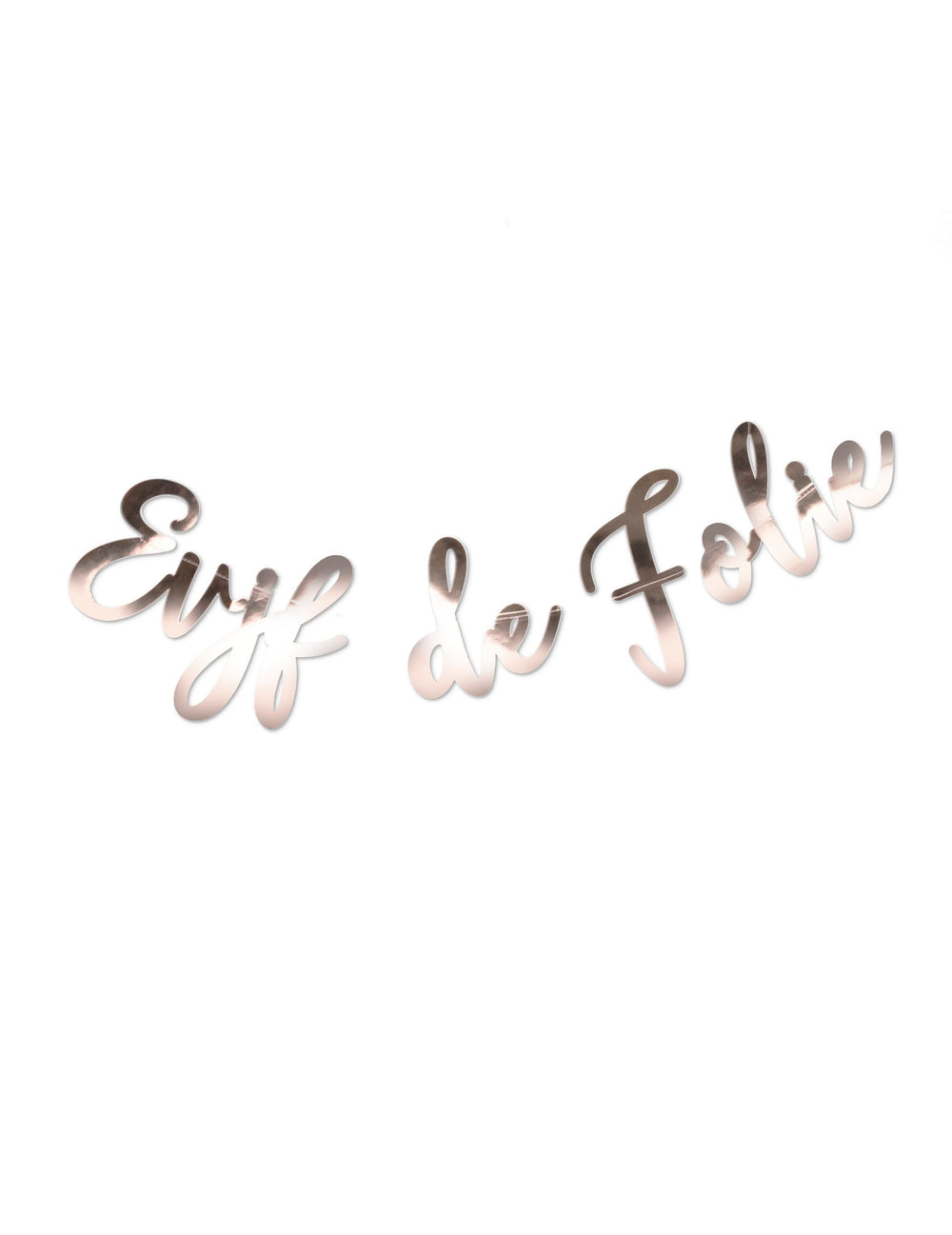 Guirlande EVJF de folie pour femme métal rose gold