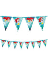Guirlande fanions papier Ariel pour enfant bleue