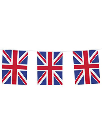 Guirlande fanions drapeaux Royaume-Uni Angleterre pour décoration bleu blanc rouge