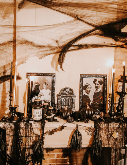 Crni i zlatni vijenac Halloween s 2M resećima