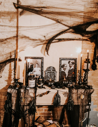 Crni i zlatni vijenac Halloween s 2M resećima