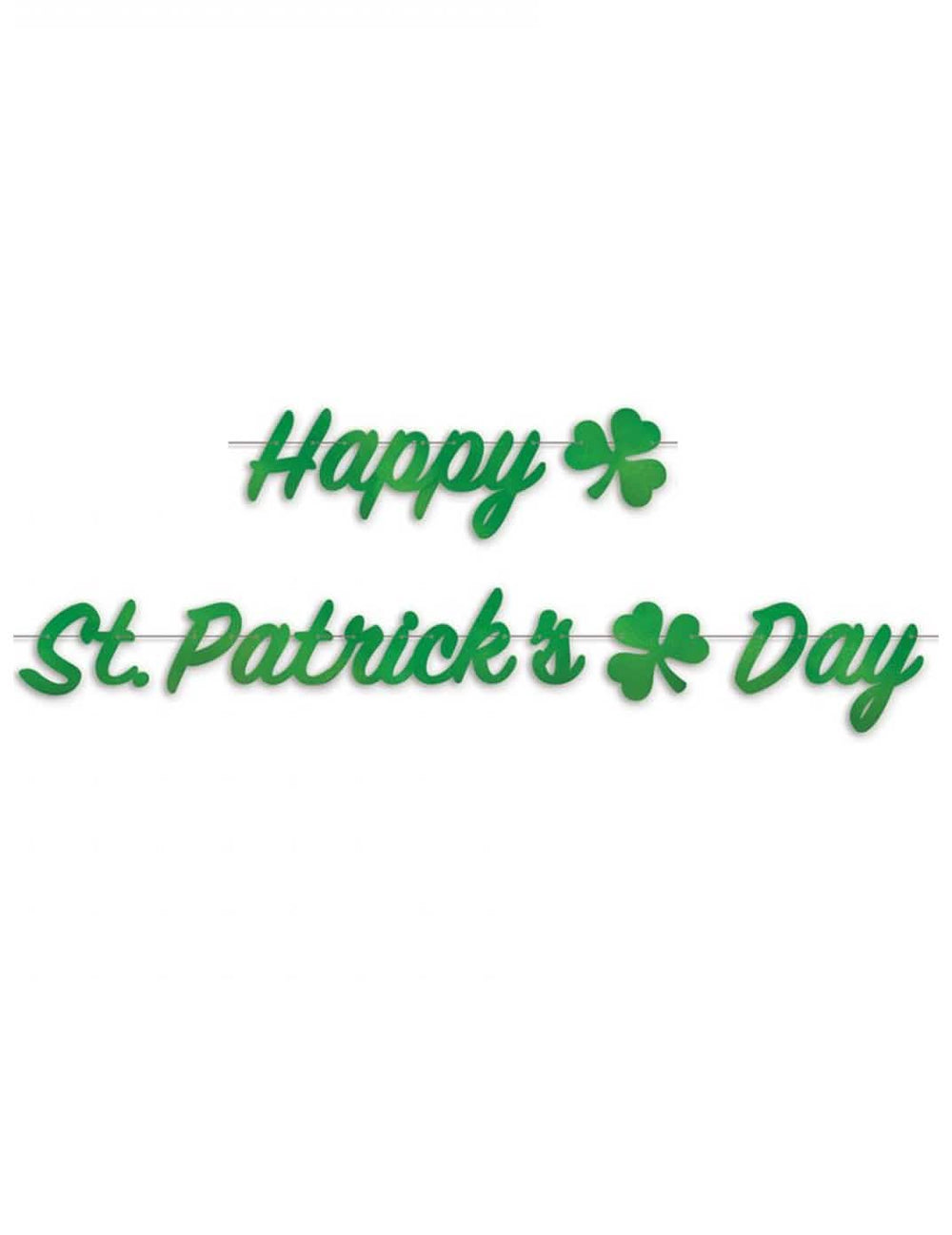 Zelena girlanda Happy St Patrick's Day s djetelinama