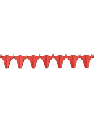 Cvjetni papir Garland Crveni Bik 4,5 m
