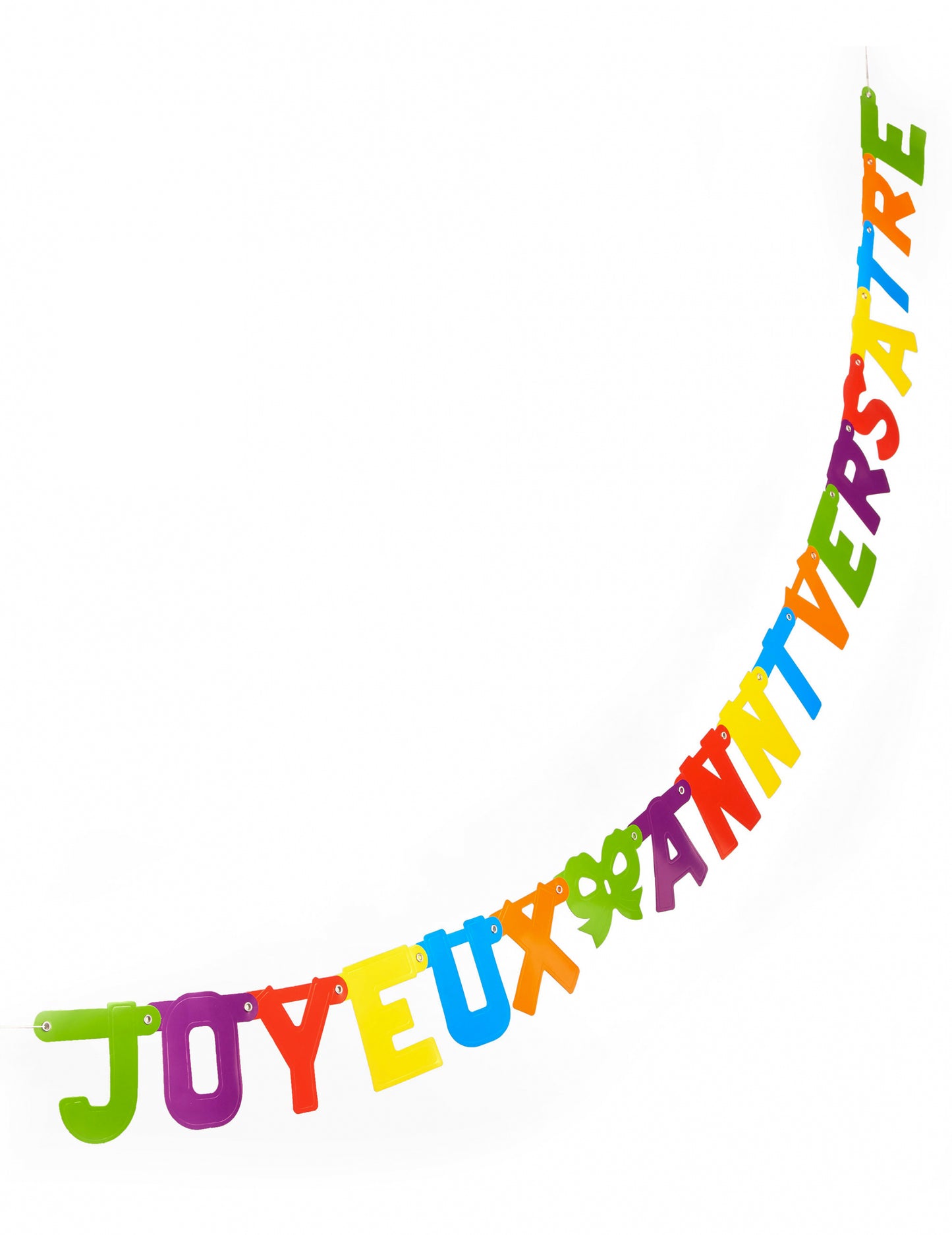 Sretan rođendan Garland Colored Cutting