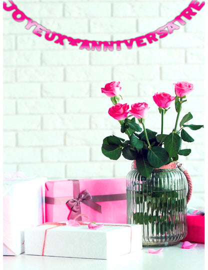 Sretan rođendan Garland Fuchsia 280 cm