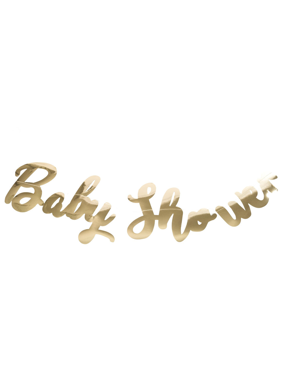 Guirlande de lettres baby shower doré métallisé