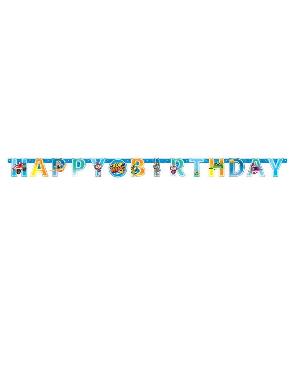 Pregled papirnatog girlanda s natpisom Happy Birthday Top Wing