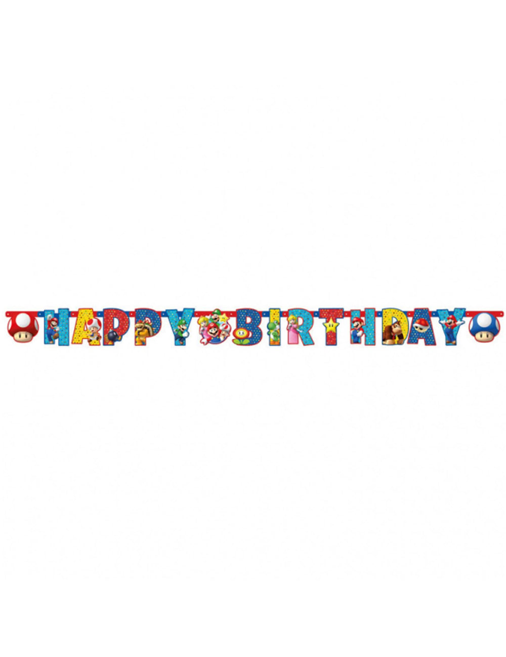 Pregled girlande Happy Birthday Super Mario
