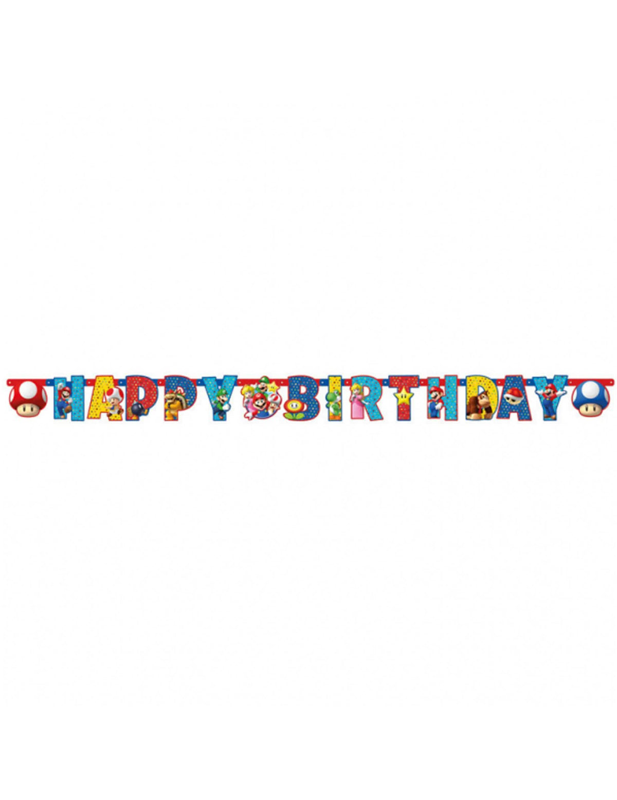 Pregled girlande Happy Birthday Super Mario
