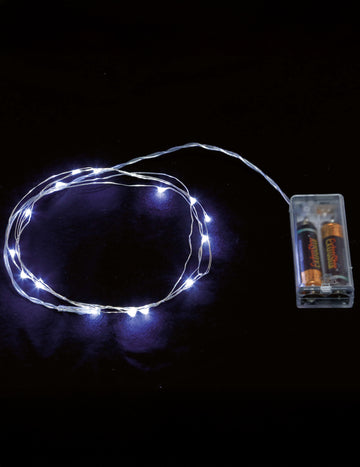 Bijeli lanac lampica na baterije od 2 m