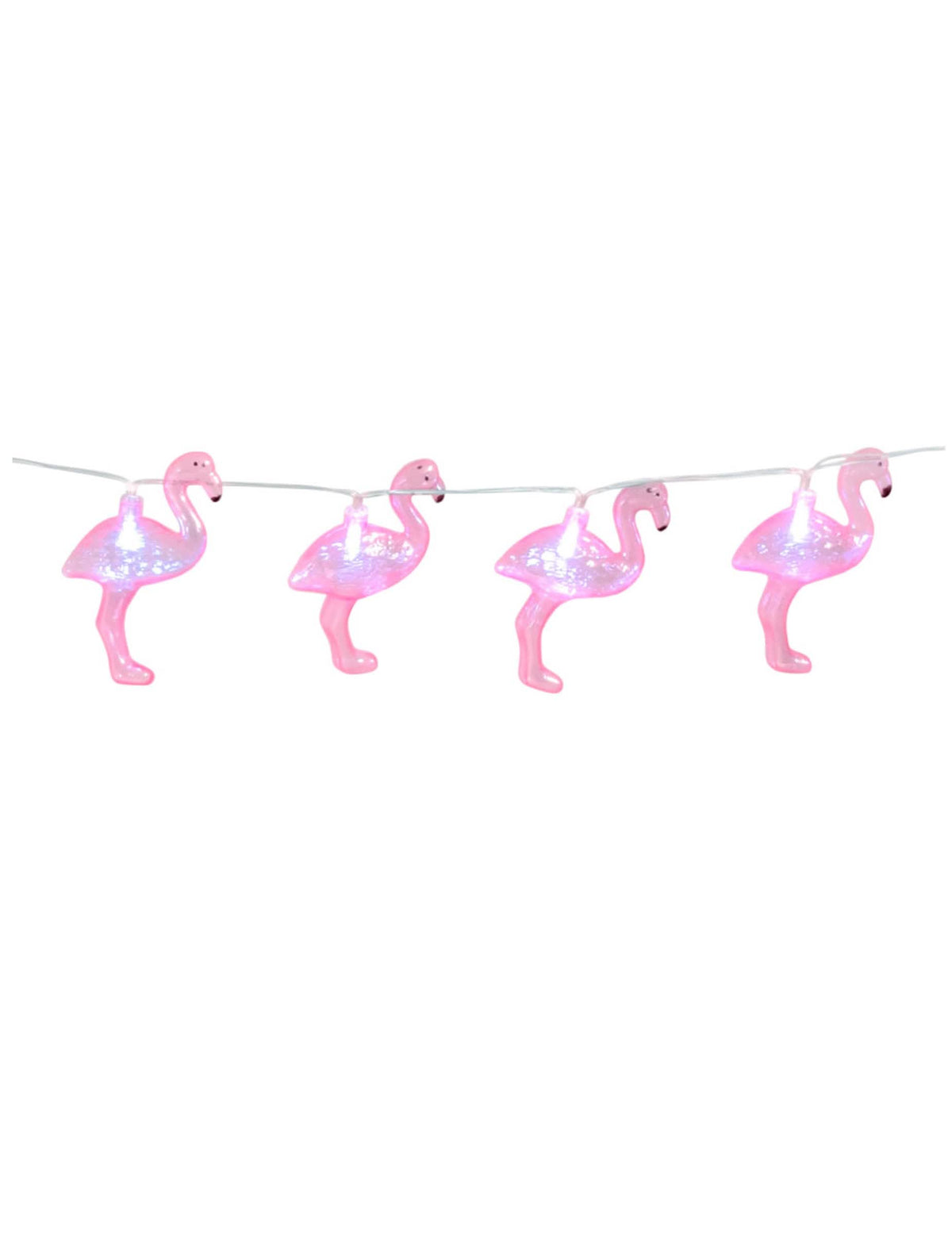Svjetlosna girlanda ružičastih flamingosa roza i sjajna