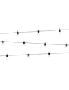 LED lanac lampica u stilu guinguette, crni 5 m