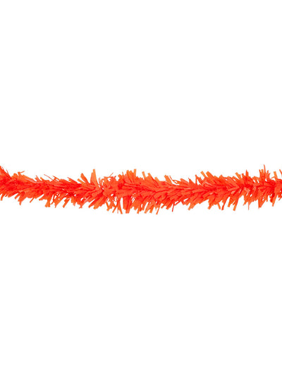 Guirlande en PVC pour fête orange ignifugée 10 mètres