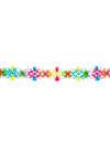 Guirlande papier motif fleurs multicolore