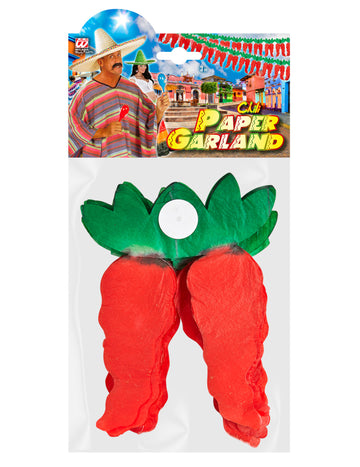 Papirnati vijenac s papričicama 3 m 