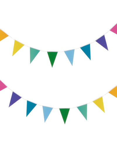 Guirlande petits fanions pour fête multicolore