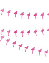 Guirlande petits flamants roses en carton rose