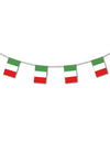 Guirlande plastique Italie pour décoration de fête verte blanche et rouge