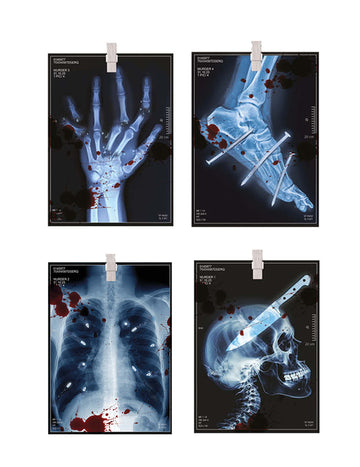 Papirnati rendgenski vijenac za Noć vještica, 3 m