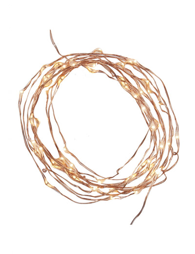 Guirlande lumineuse rose gold pour fête à 60 LED
