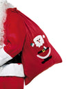 Hotte Père Noël pour adulte rouge avec motif illustré