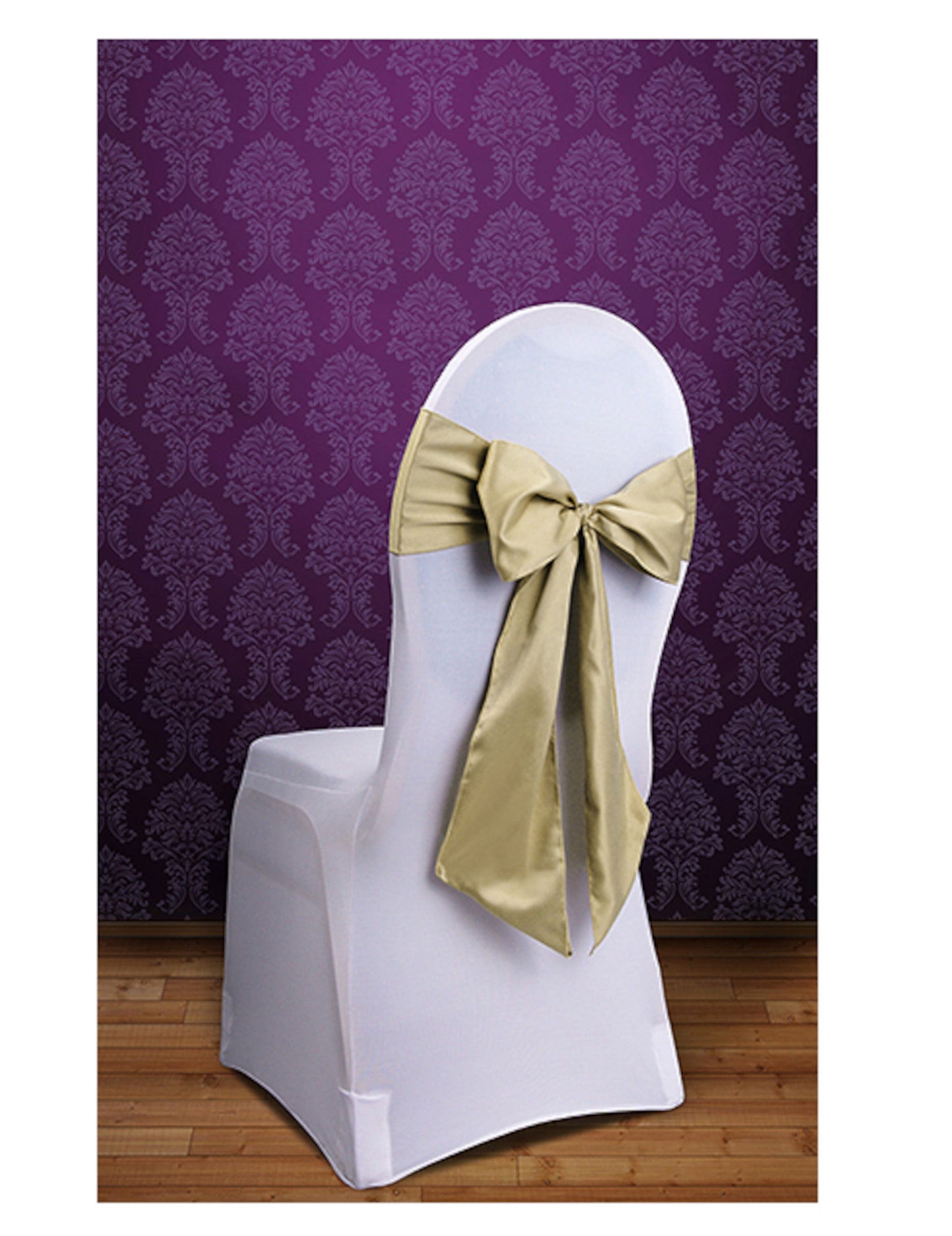 10 čvorova u zlatnom satenu 2,75 m x 15 cm